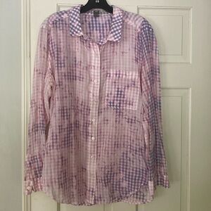 Anthropologie Pilcro & the Letterpress gingham 🩷